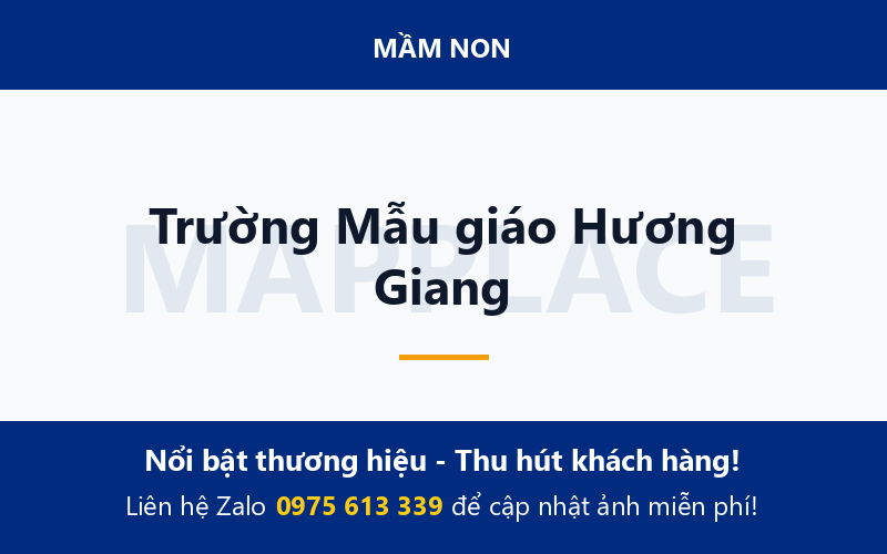 Trường Mẫu giáo Hương Giang