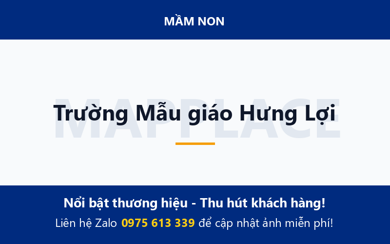 Trường Mẫu giáo Hưng Lợi