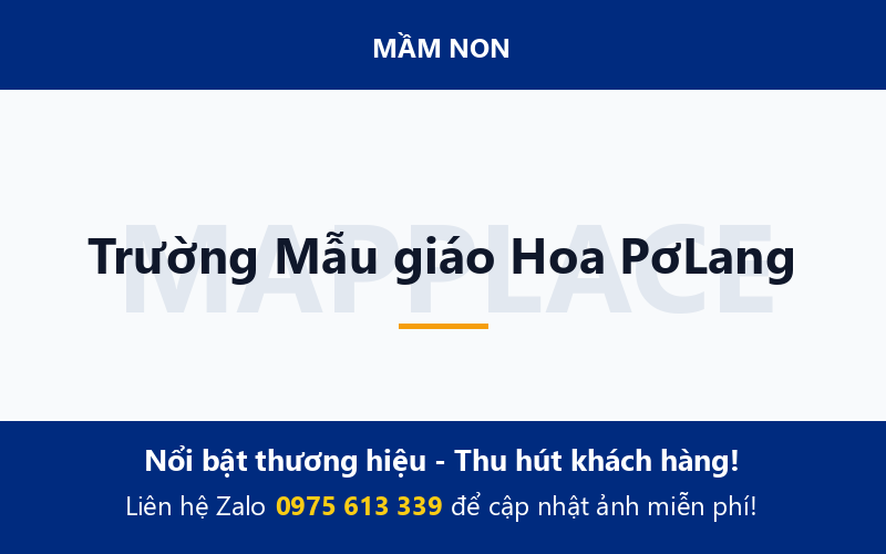 Trường Mẫu giáo Hoa PơLang