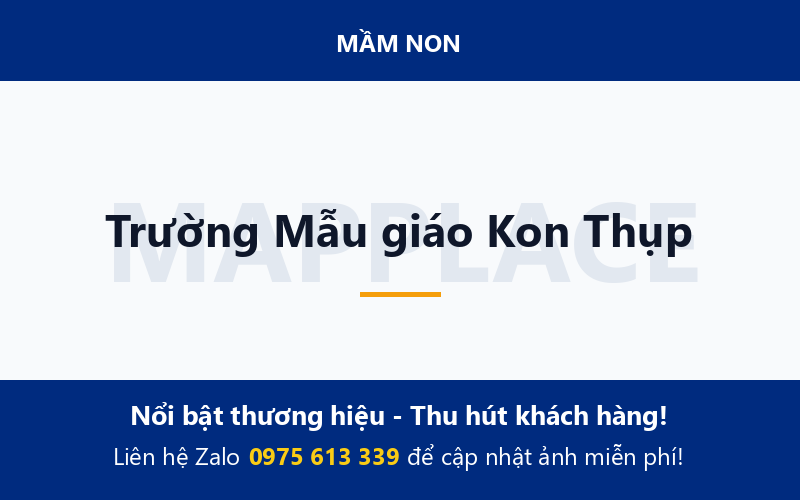Trường Mẫu giáo Kon Thụp