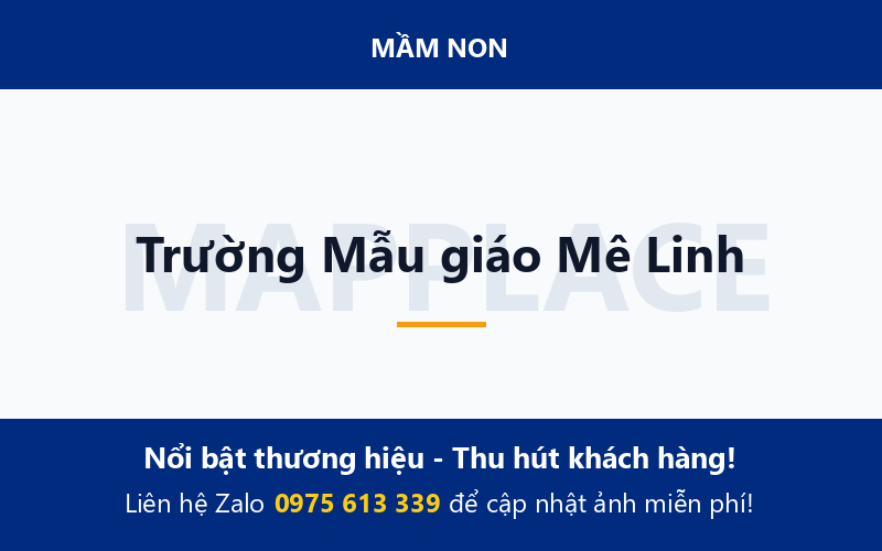 Trường Mẫu giáo Mê Linh