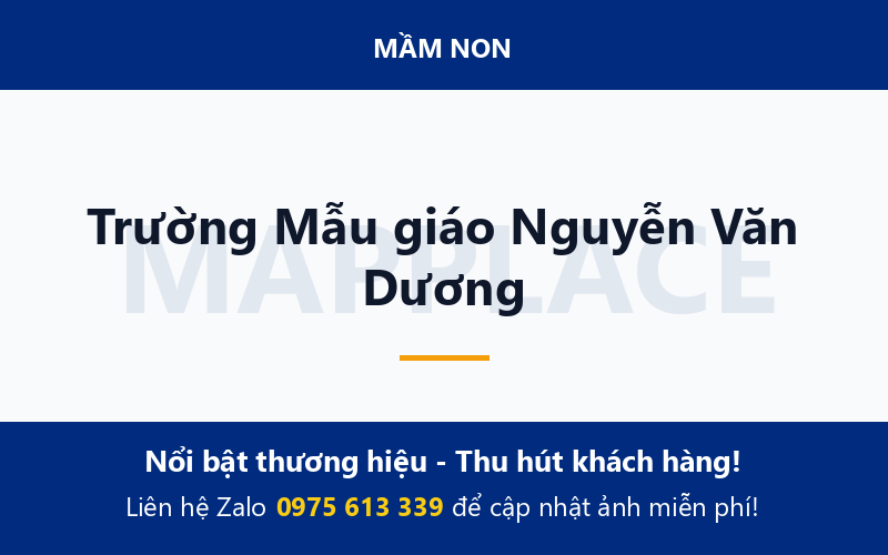 Trường Mẫu giáo Nguyễn Văn Dương