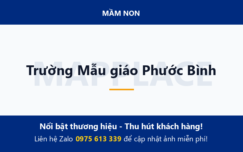 Trường Mẫu giáo Phước Bình