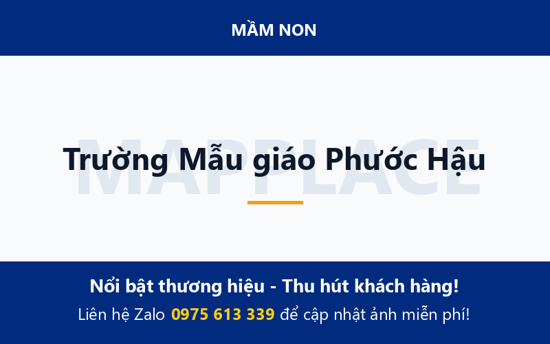 Trường Mẫu giáo Phước Hậu