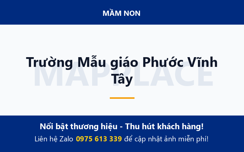 Trường Mẫu giáo Phước Vĩnh Tây