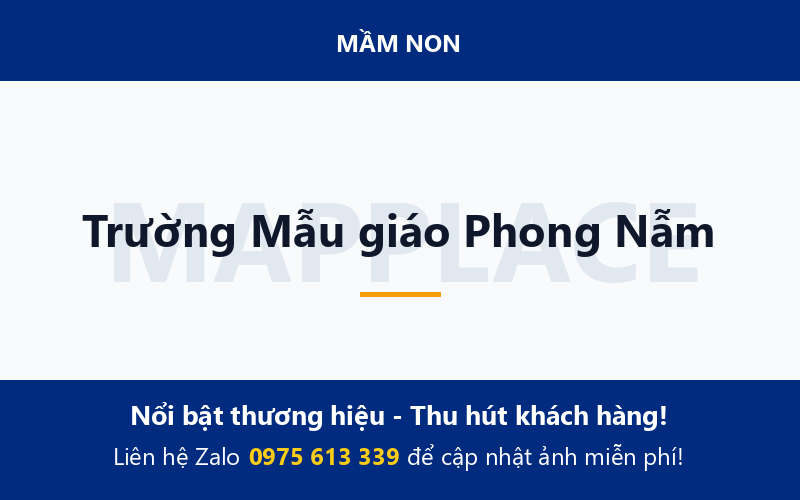 Trường Mẫu giáo Phong Nẫm