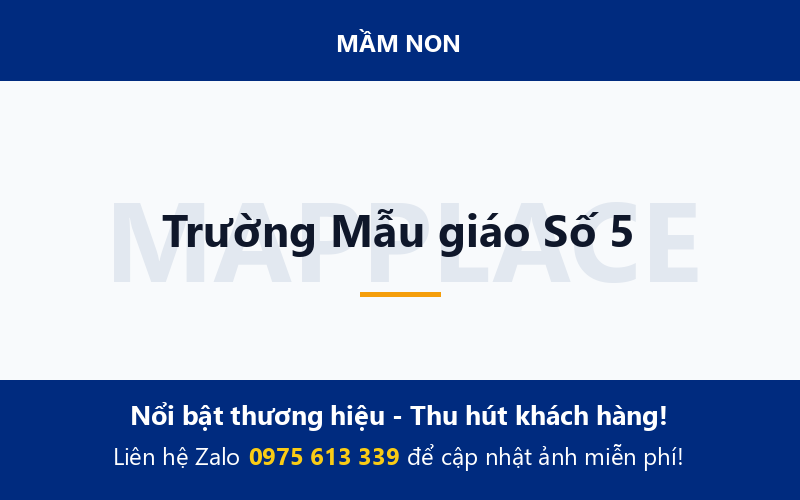 Trường Mẫu giáo Số 5