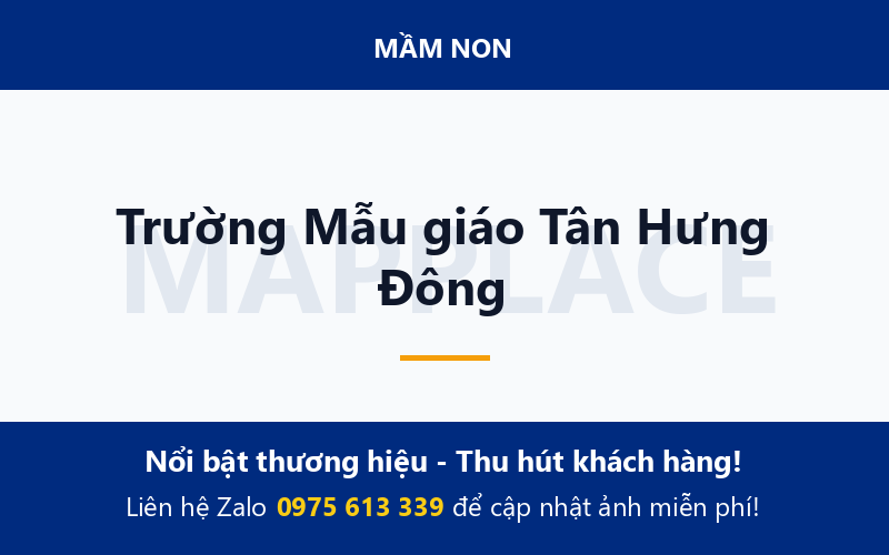Trường Mẫu giáo Tân Hưng Đông