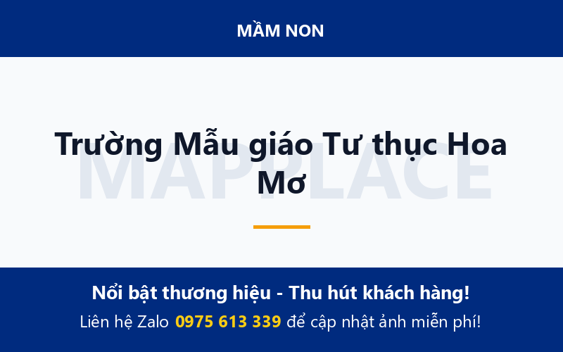 Trường Mẫu giáo Tư thục Hoa Mơ