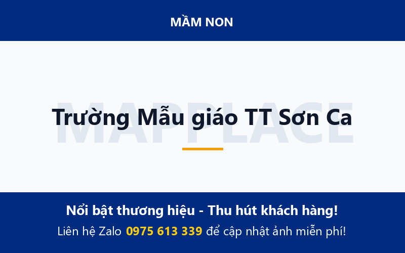 Trường Mẫu giáo TT Sơn Ca