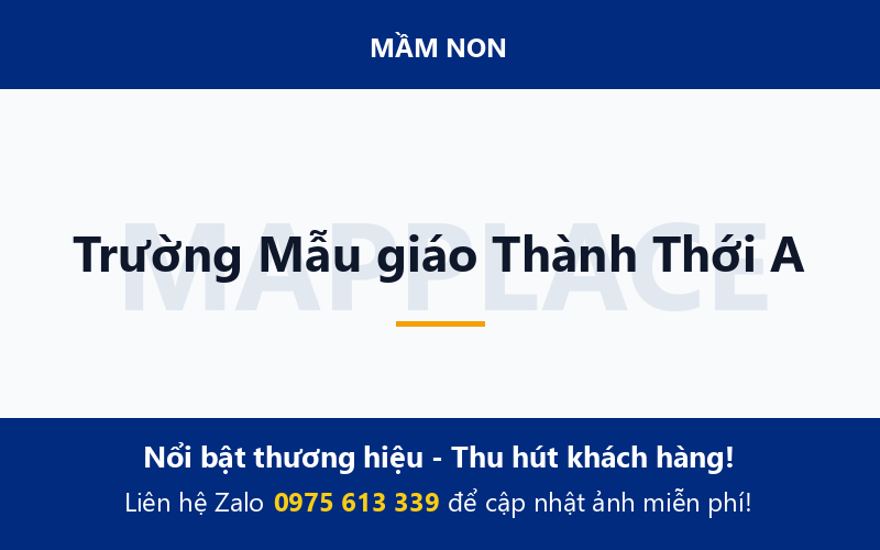 Trường Mẫu giáo Thành Thới A