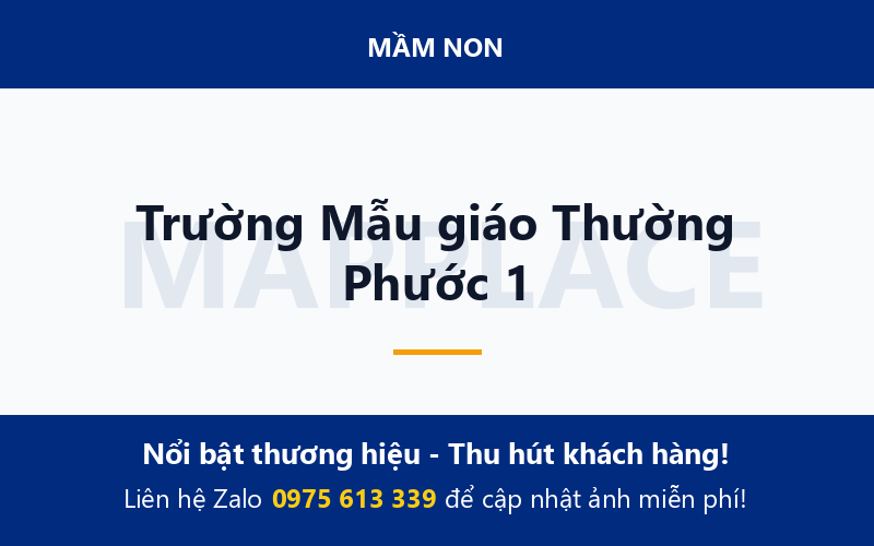 Trường Mẫu giáo Thường Phước 1