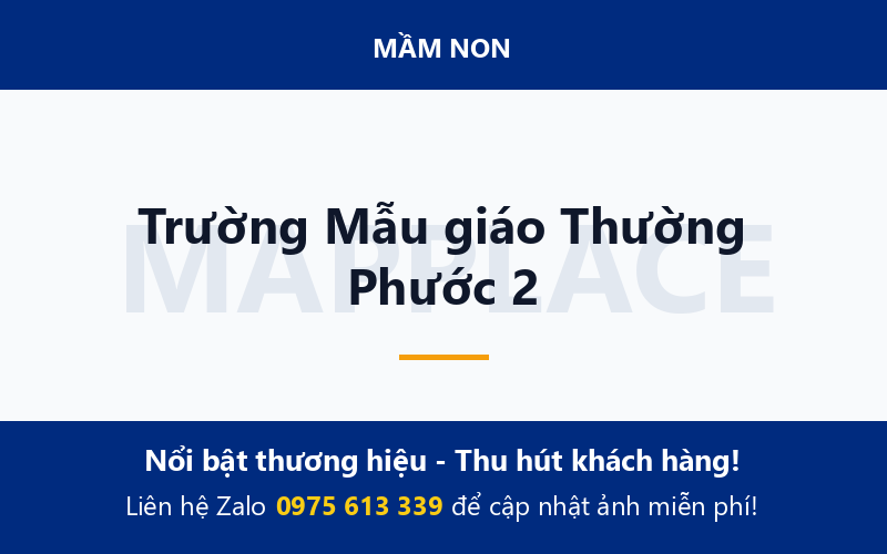 Trường Mẫu giáo Thường Phước 2