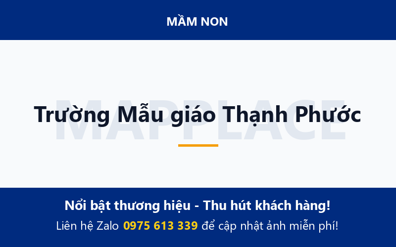 Trường Mẫu giáo Thạnh Phước