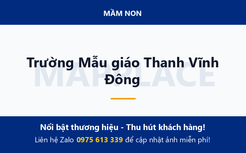 Trường Mẫu giáo Thanh Vĩnh Đông