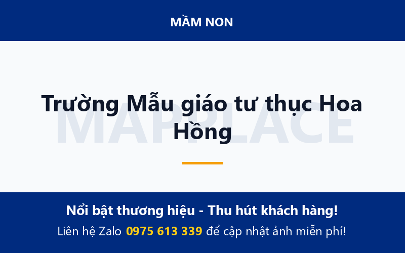 Trường Mẫu giáo tư thục Hoa Hồng