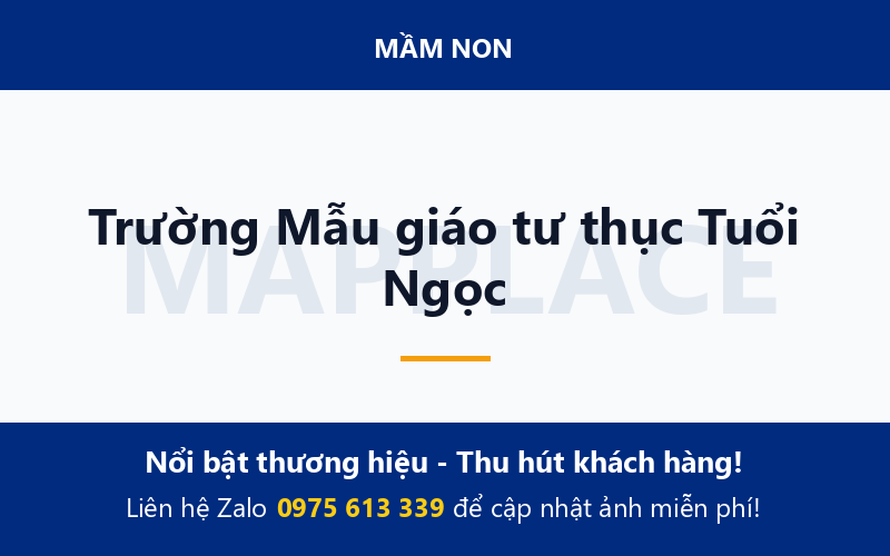 Trường Mẫu giáo tư thục Tuổi Ngọc