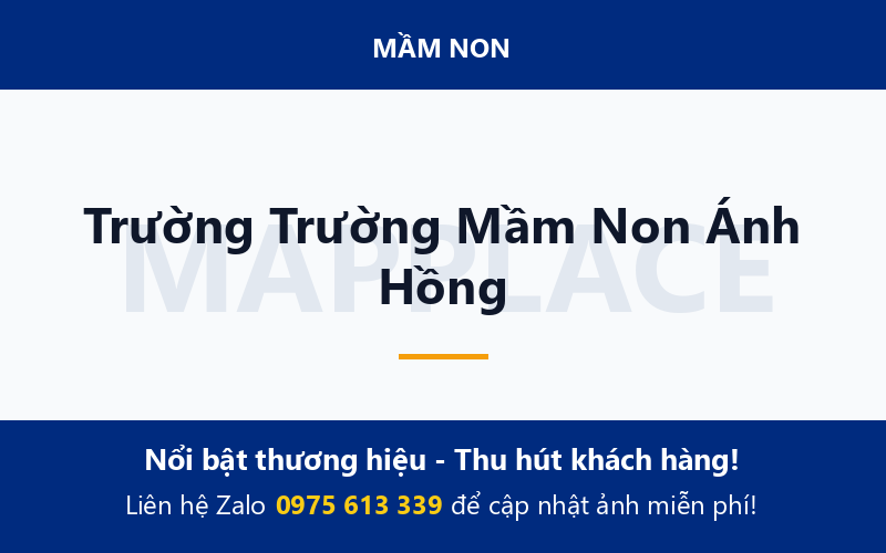 Trường Trường Mầm Non Ánh Hồng