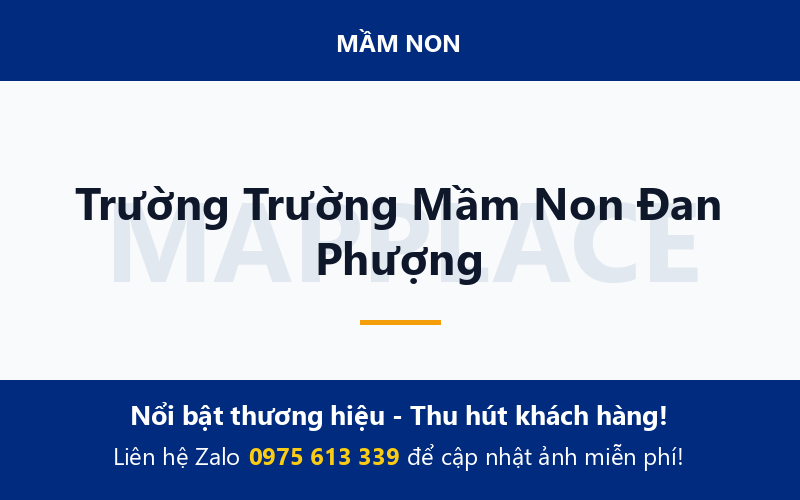 Trường Trường Mầm Non Đan Phượng