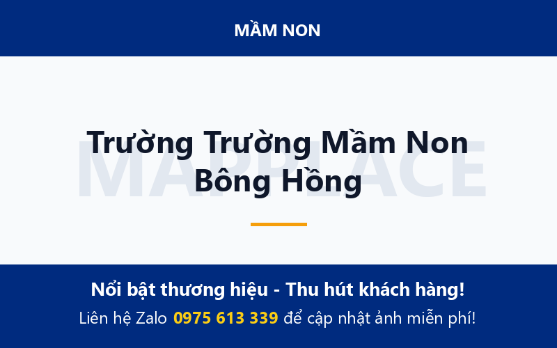 Trường Trường Mầm Non Bông Hồng