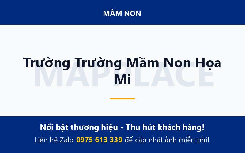 Trường Trường Mầm Non Họa Mi