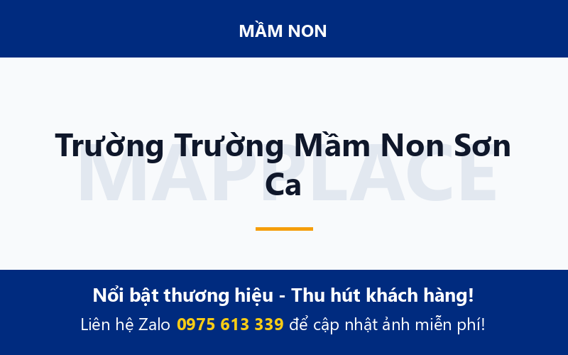 Trường Trường Mầm Non Sơn Ca
