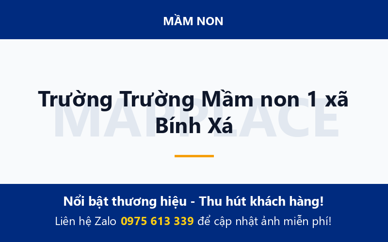 Trường Trường Mầm non 1 xã Bính Xá