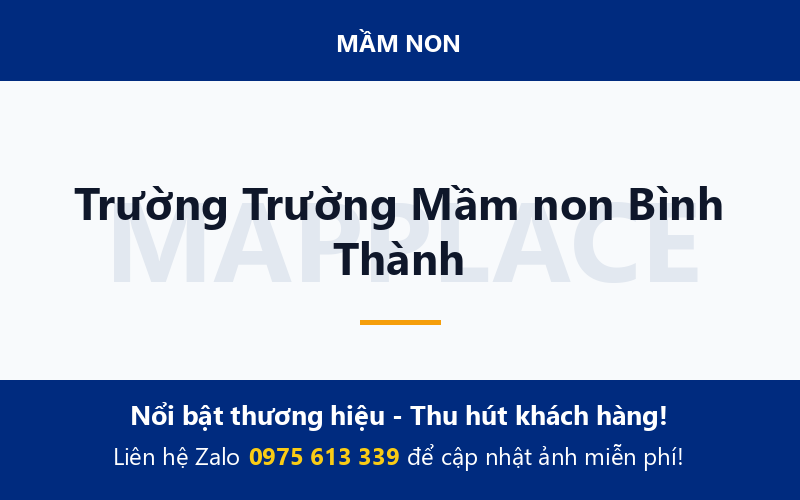 Trường Trường Mầm non Bình Thành