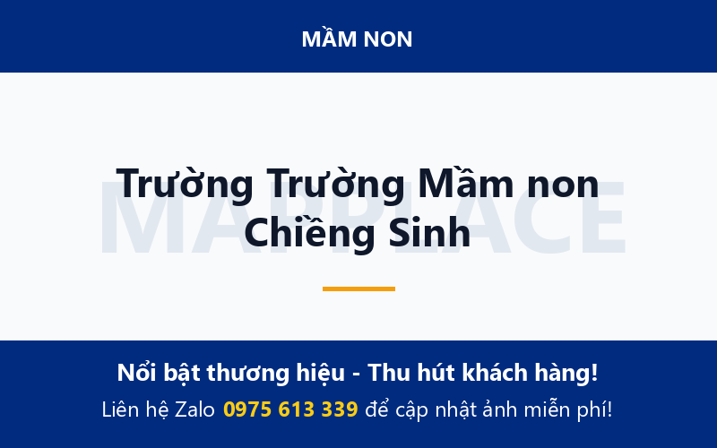 Trường Trường Mầm non Chiềng Sinh