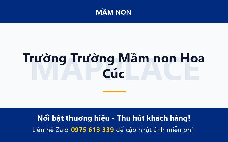 Trường Trường Mầm non Hoa Cúc