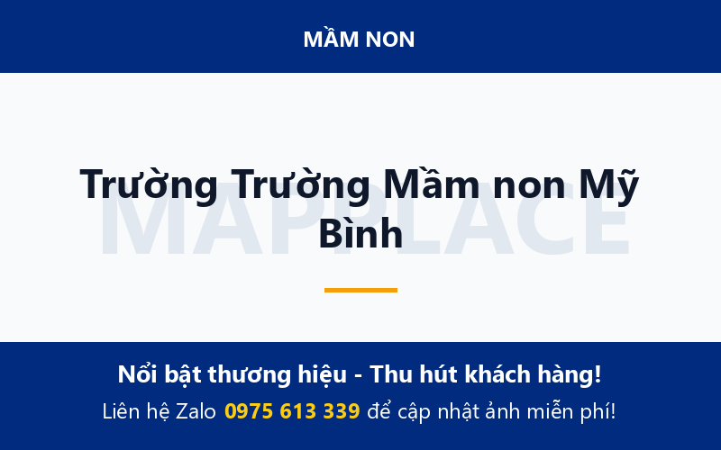 Trường Trường Mầm non Mỹ Bình