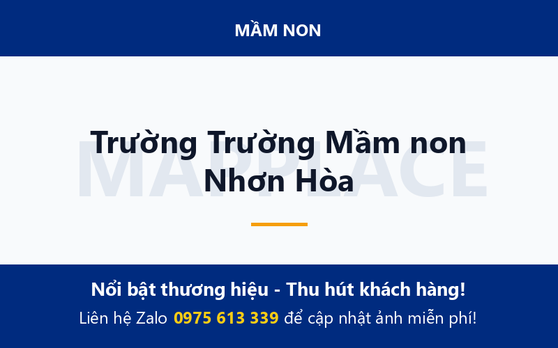 Trường Trường Mầm non Nhơn Hòa
