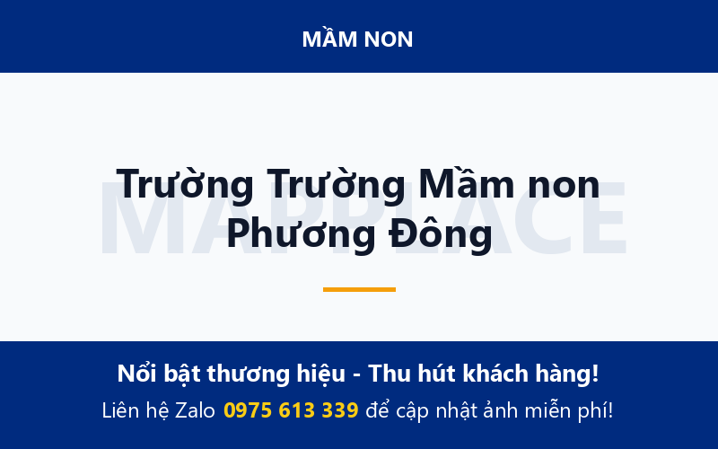 Trường Trường Mầm non Phương Đông