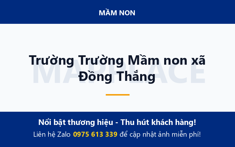 Trường Trường Mầm non xã Đồng Thắng