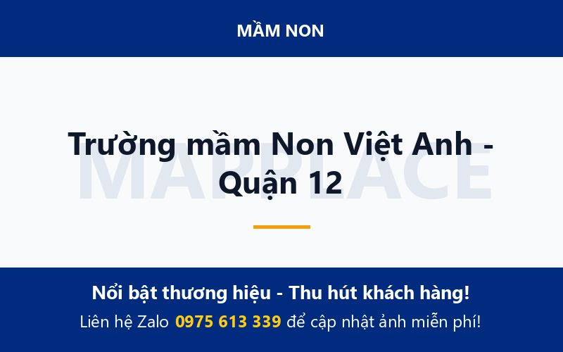 Trường mầm Non Việt Anh - Quận 12