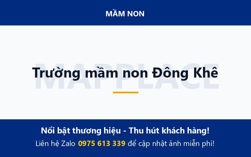 Trường mầm non Đông Khê