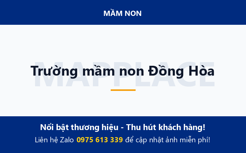 Trường mầm non Đồng Hòa