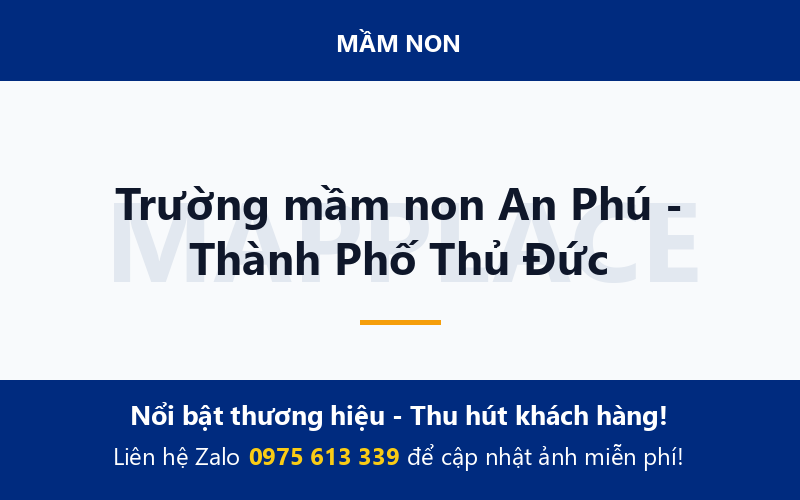 Trường mầm non An Phú - Thành Phố Thủ Đức