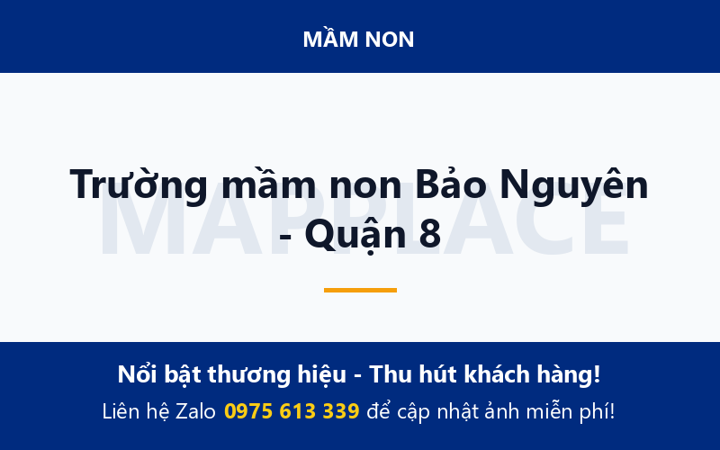Trường mầm non Bảo Nguyên - Quận 8