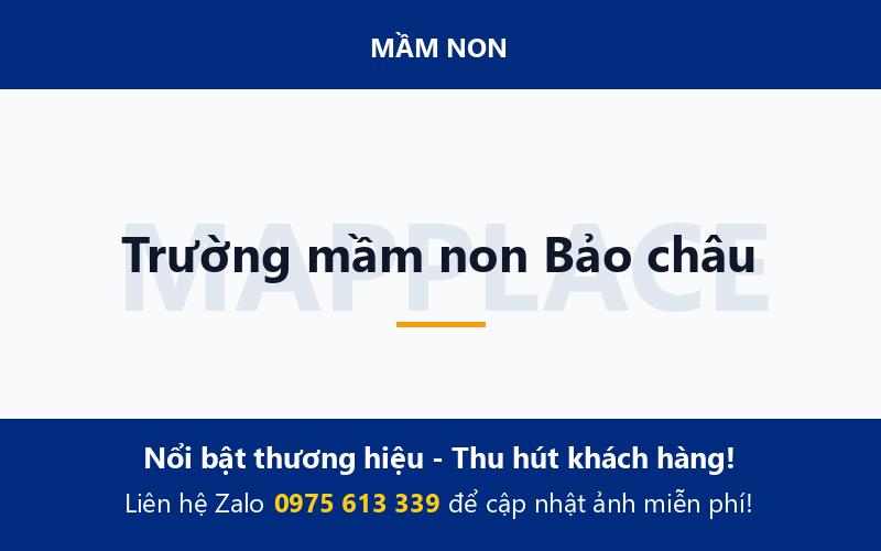 Trường mầm non Bảo châu