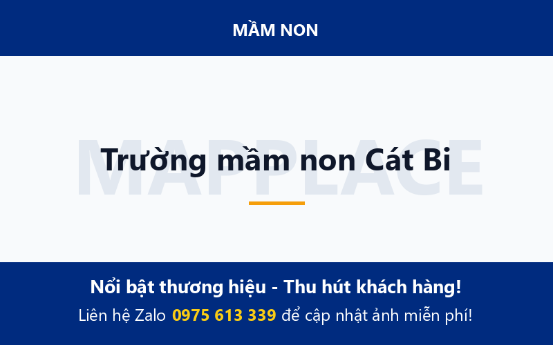 Trường mầm non Cát Bi