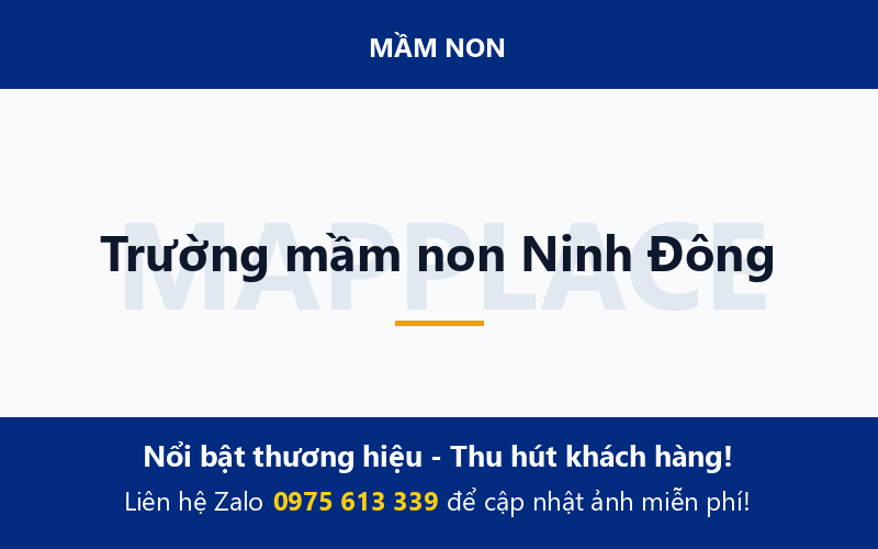 Trường mầm non Ninh Đông