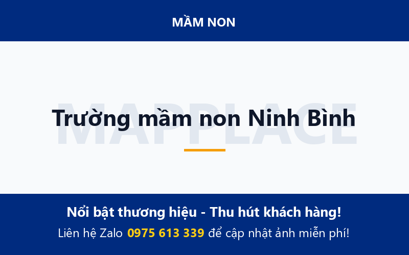 Trường mầm non Ninh Bình