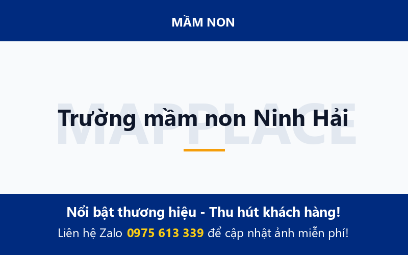 Trường mầm non Ninh Hải