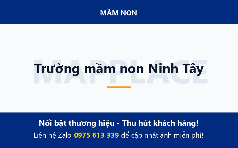 Trường mầm non Ninh Tây