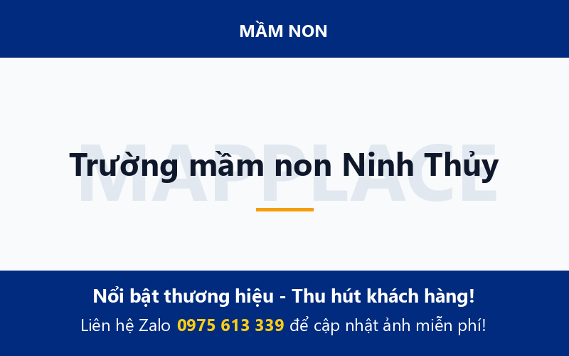 Trường mầm non Ninh Thủy