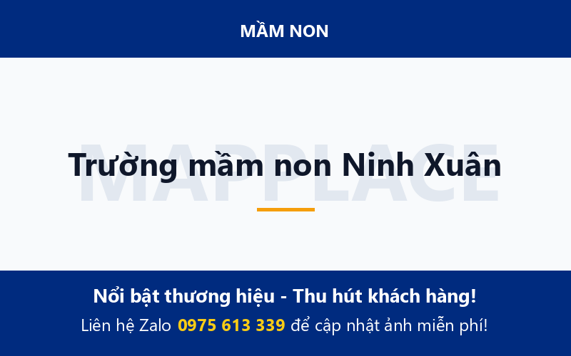 Trường mầm non Ninh Xuân