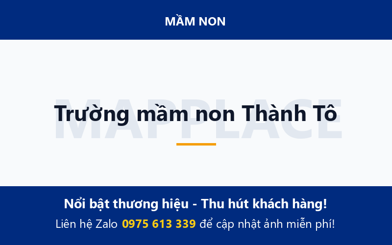 Trường mầm non Thành Tô