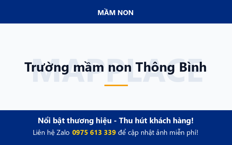Trường mầm non Thông Bình