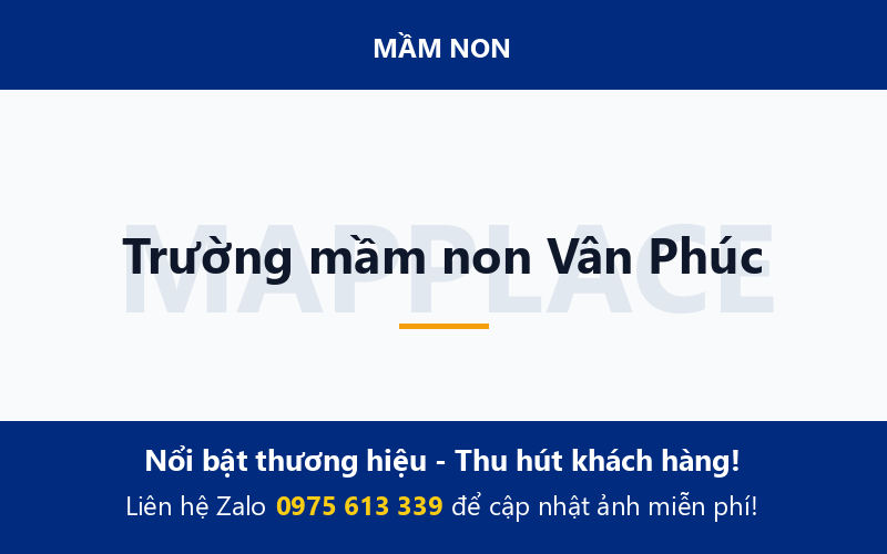 Trường mầm non Vân Phúc